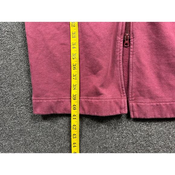 Duluth Trading Co Souped-Up Fleece Full Zip Up Robe Womens Size XS Maroon - Picture 5 of 6
